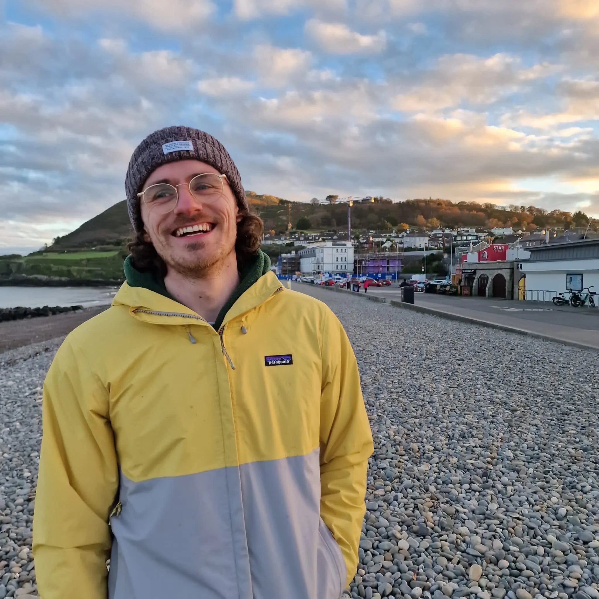 Ronan Lewins on the Bray seafront